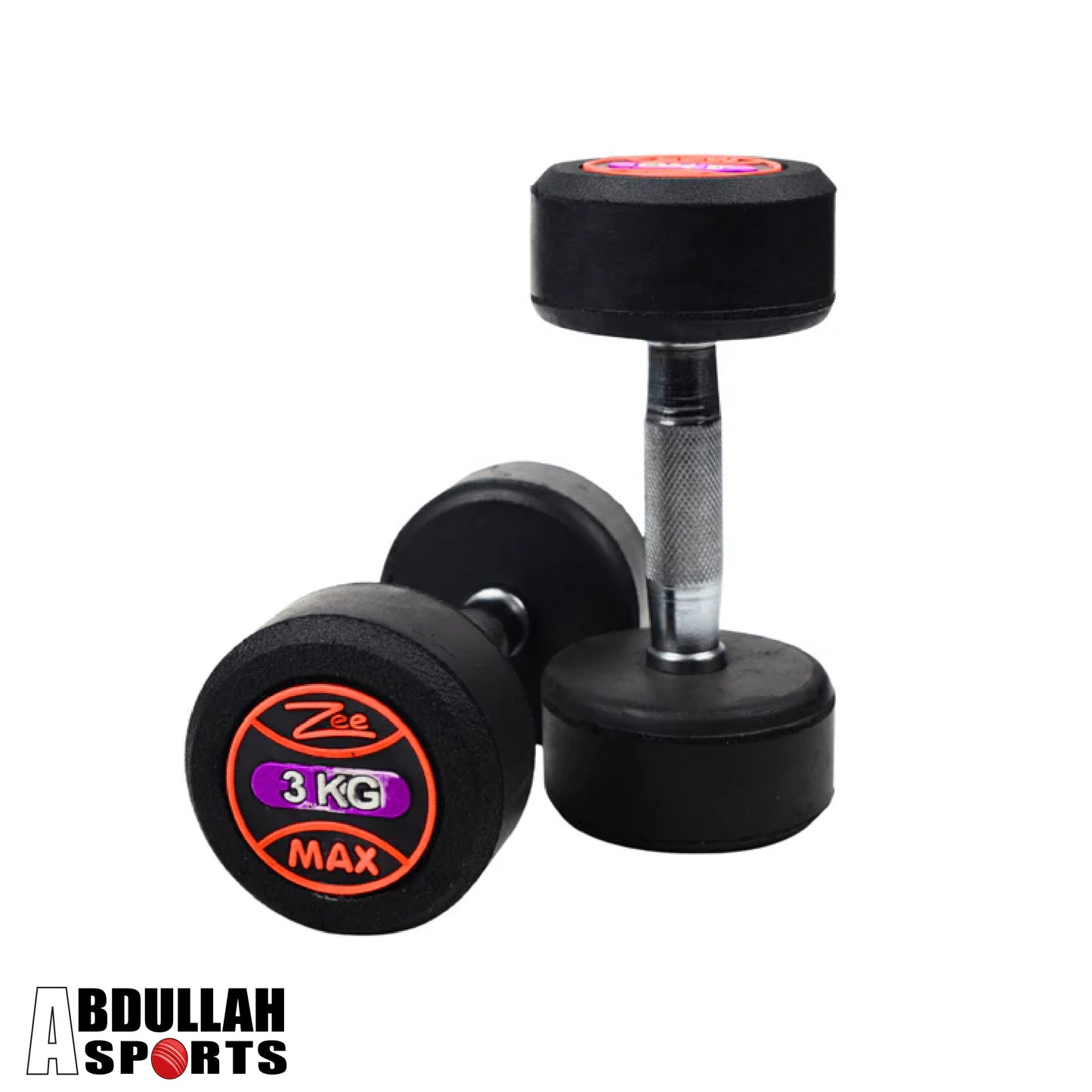 Zee Max Rubber Coated Dumbells 1Kg to 25Kg