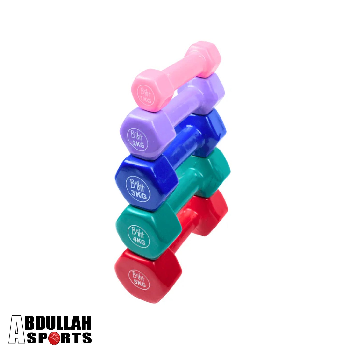 Vinyl Coated Dumbbells 1KG to 5KG